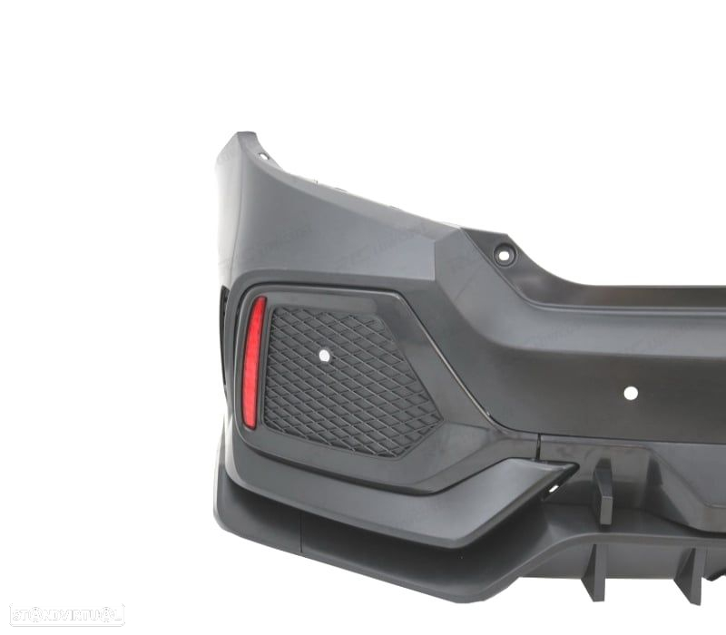 PÁRA-CHOQUES TRASEIRO HONDA CIVIC 16- LOOK TYPE R - 2