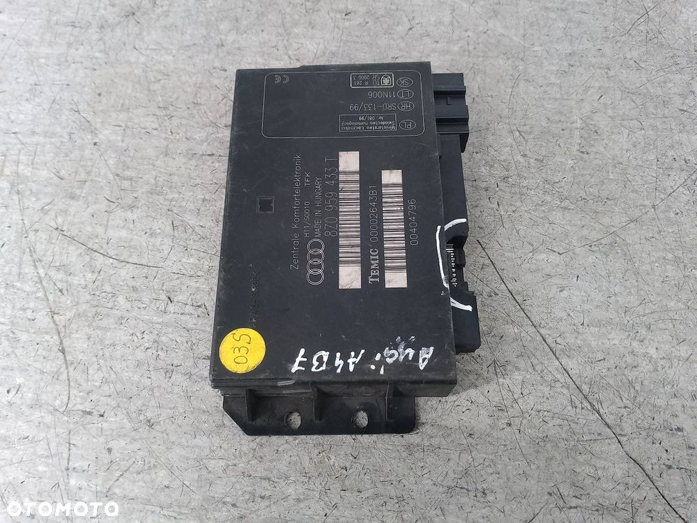 MODUŁ KOMFORTU AUDI A4 B7 8Z0959433T 2.0 - 3