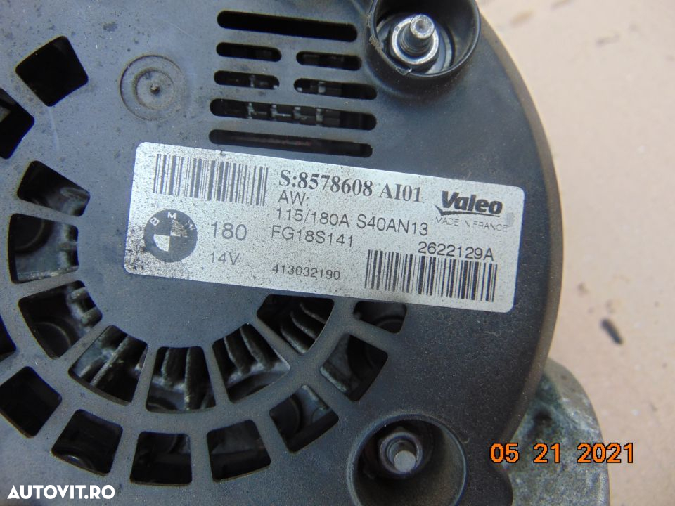 Alternator bmw F30 F31 F32 F33 F34 F25 E84 F20 F21 F22 F26 2.0 DIESEL X1 X2 X3 X4 - 2
