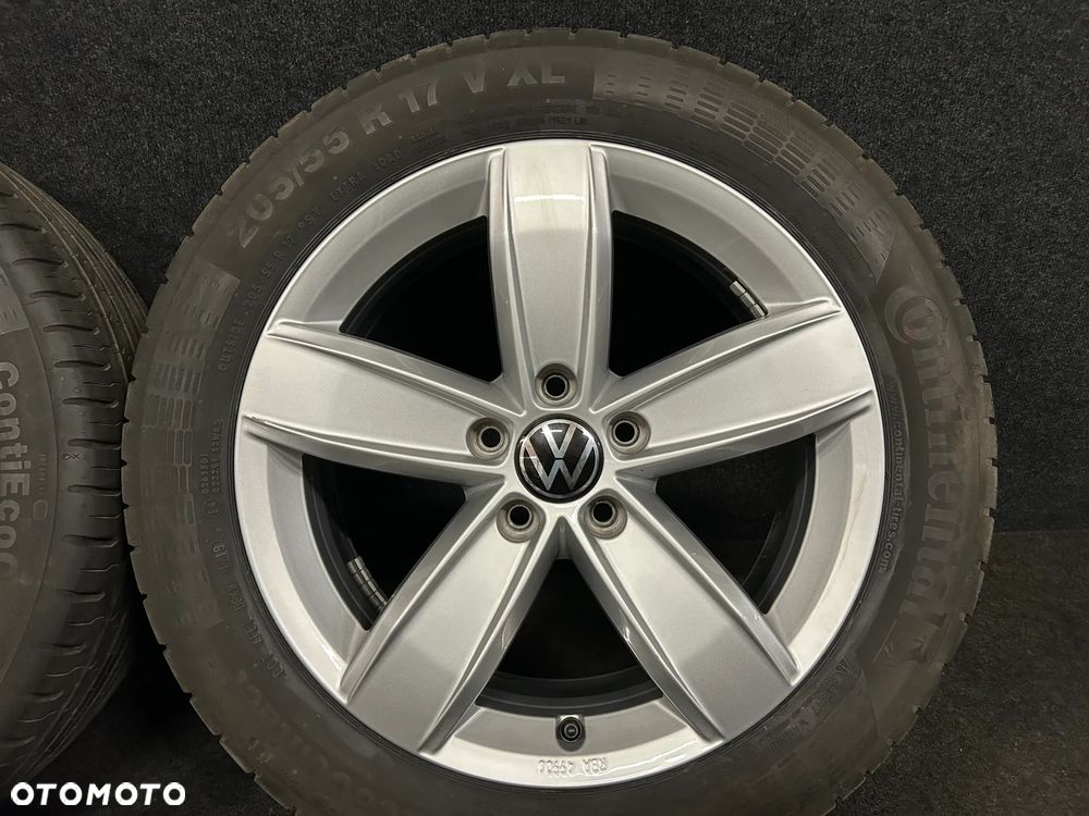 Alufelgi VW Golf 8, 7, 6, 5, Touran, Caddy, Sportsvan 17 cali 5x112 4szt. Opony Continental 205/55/17 95V XL 4szt. Ładne! - 4
