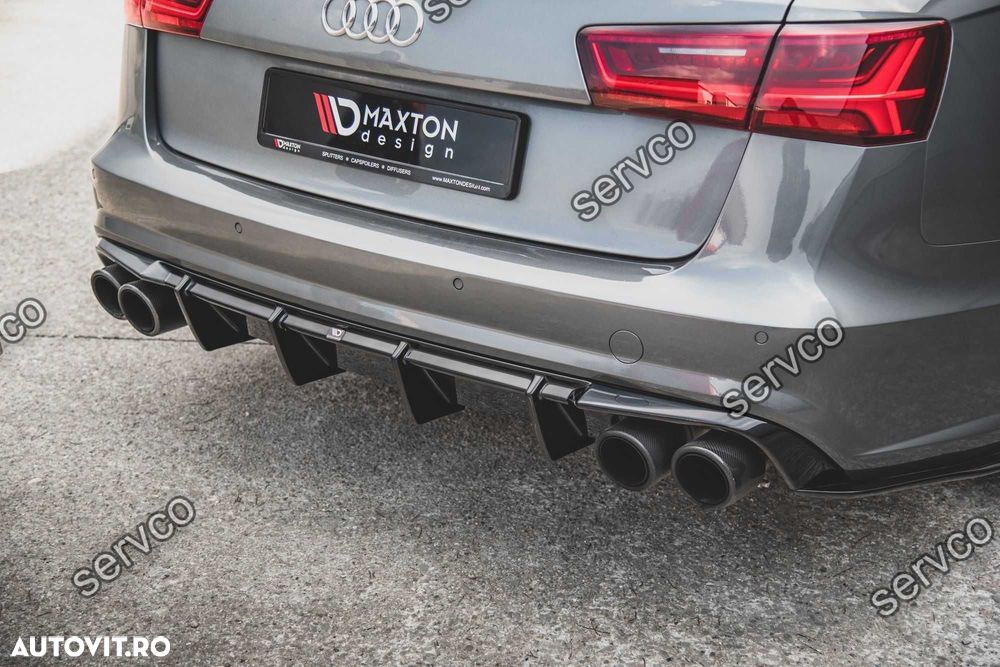 Difuzor spate Audi A6 S6 C7 S-Line 2014-2017 v10 Maxton Design - 7