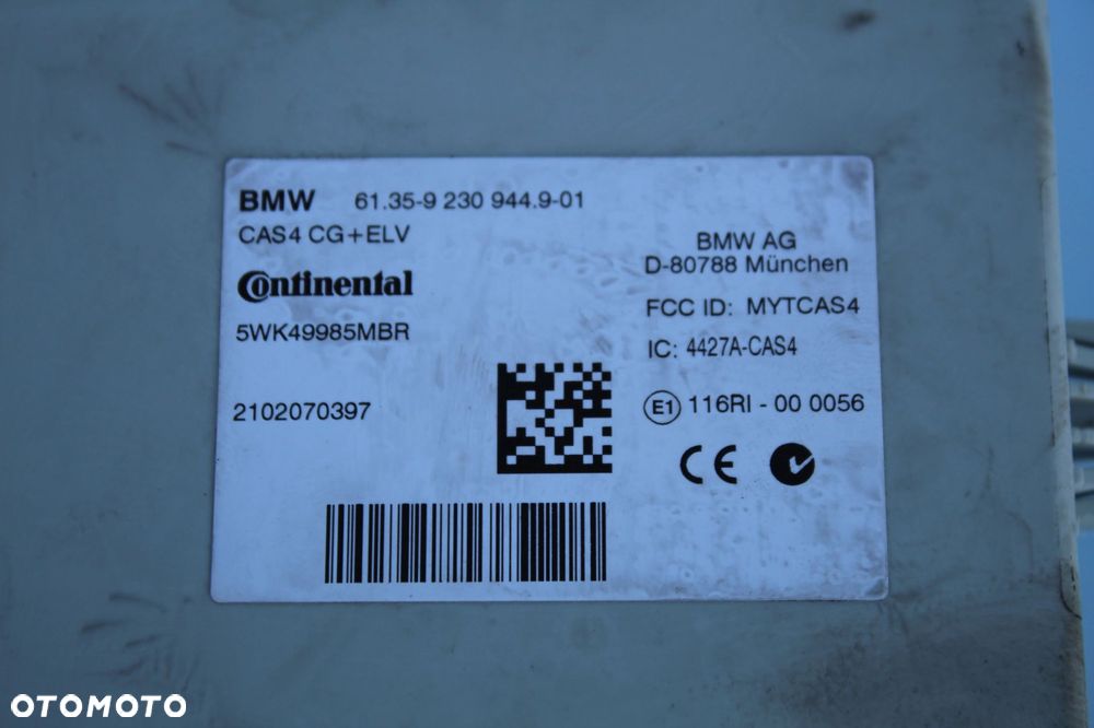 ZESTAW KOMPUTER MODUŁ KLUCZYK BMW F10 F11 2.0D N47D20C 8510137 9230944 - 5