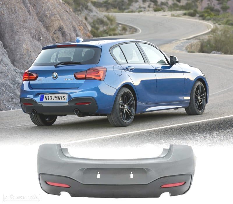 PÁRA-CHOQUES TRASEIRO BMW F20 F21 LCI 15-19 LOOK M - 1