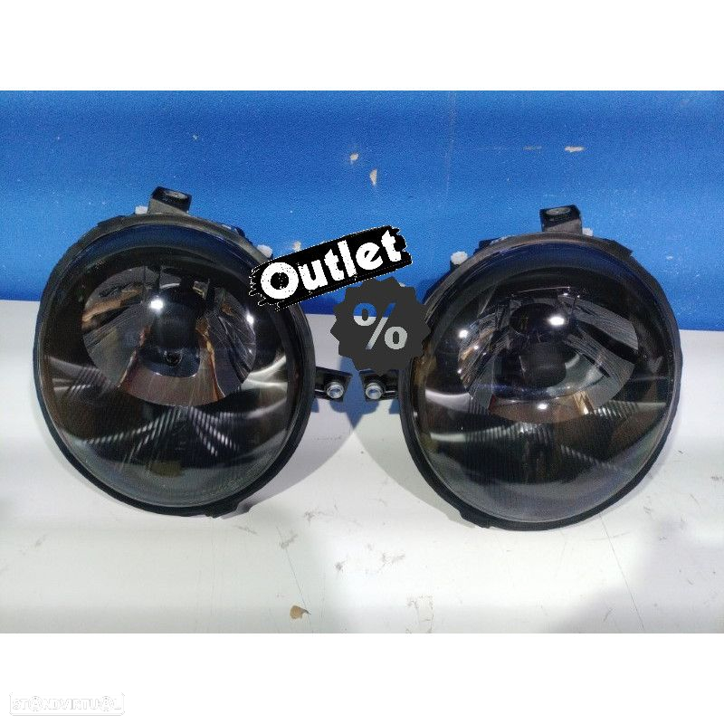 R011555C2 FARÓIS PARA VOLKSWAGEN VW LUPO 98-05 PRETOS - 5