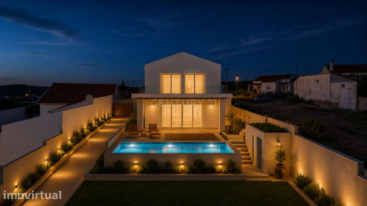 MORADIA T3 NOVA COM PISCINA E VISTA SERRA EM LOTE 800 M2  | Vilar, Cad - Grande imagem: 2/33