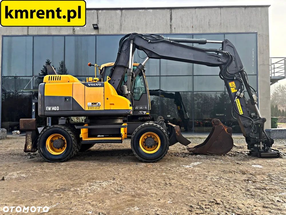 Volvo EW 140 D KOPARKA KOŁOWA GŁOWICA OBROTOWA ZE SZCZYPCAMI 2012R | Volvo ew160 , komatsu pw148 , JCB 145 175 , cat 313 316 , mecalac 15mwr - 3