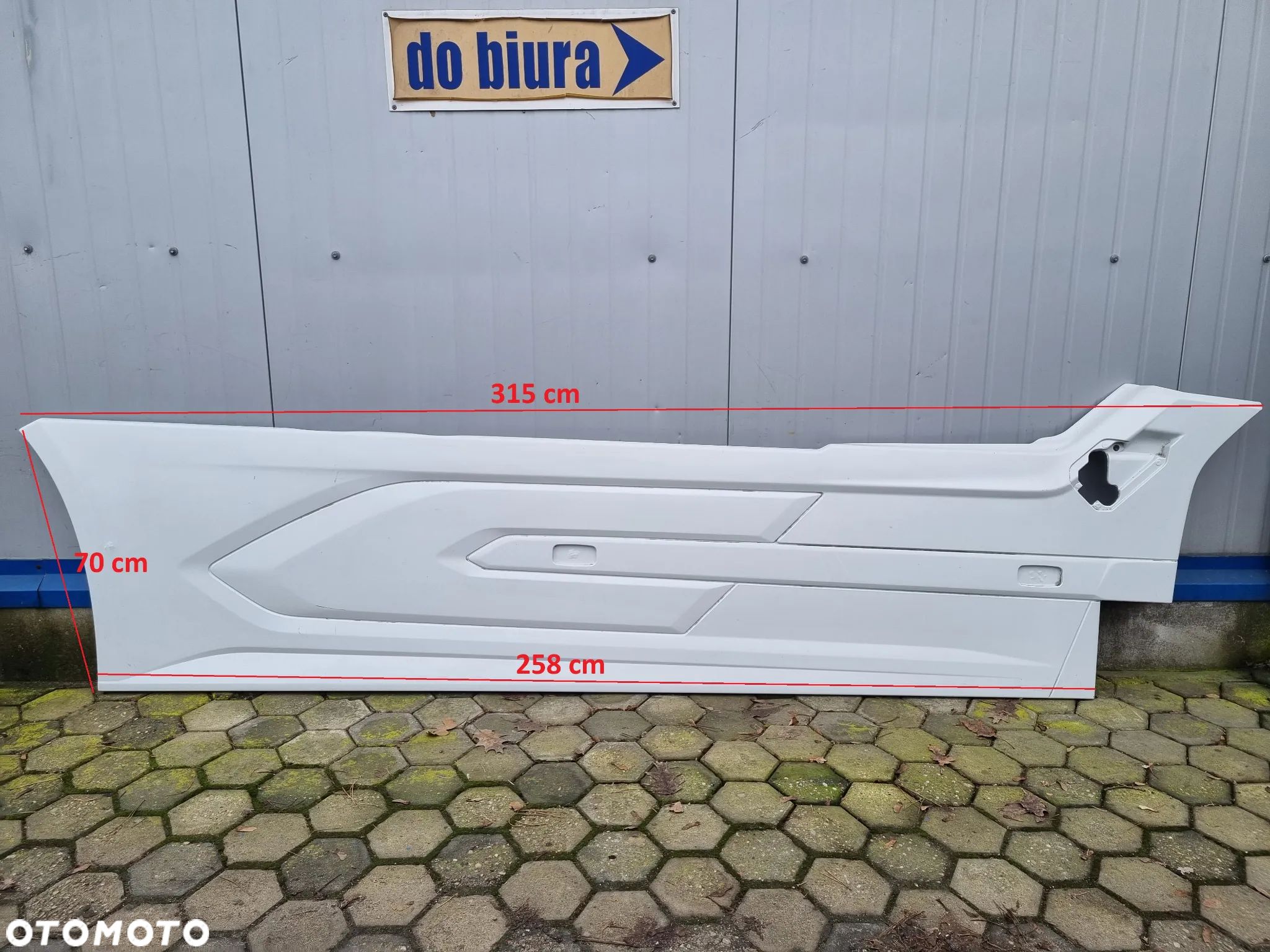 spoiler spojler owiewka osłona międzyosiowa DAF XF XG prawa - 1