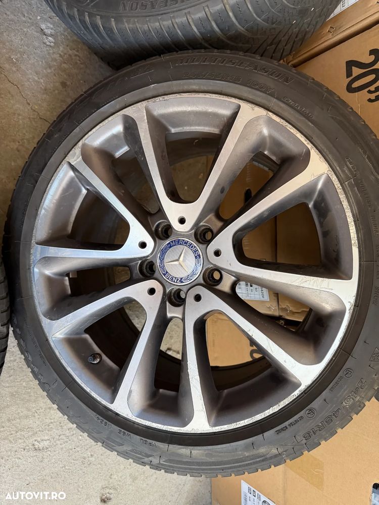 Jante Mercedes E class W213 cu anvelope iarna 245-45-18 senzori presiune - 4