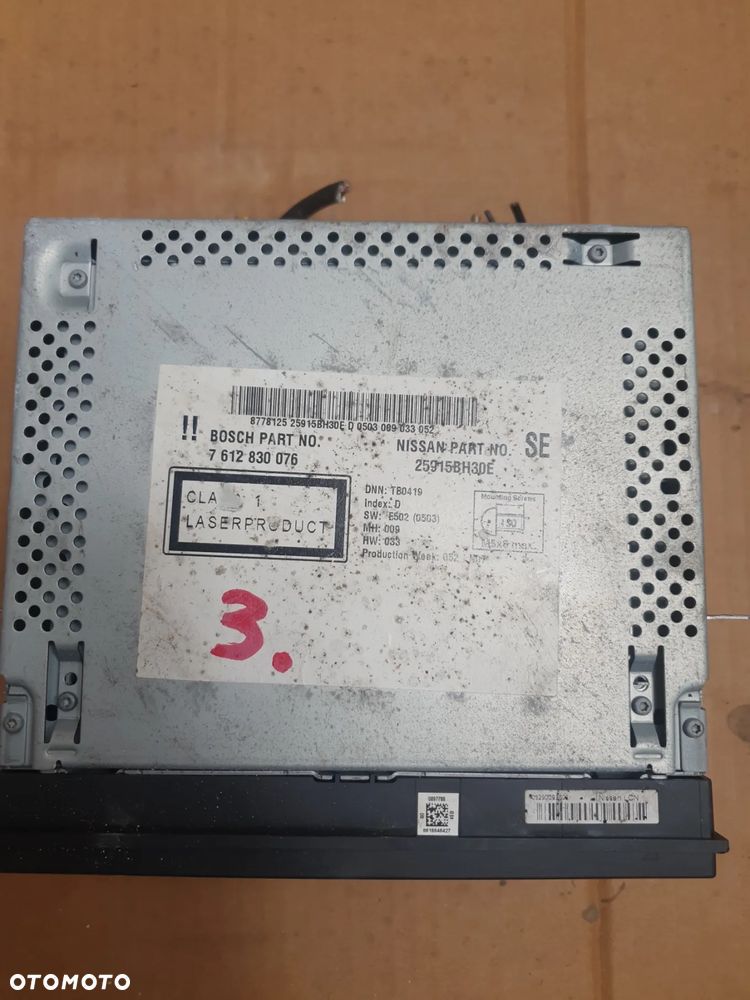 } NISSAN QASHQAI LIFT J10 NAWIGACJA GPS RADIO 7612830076 CD 25915BH30E - 2