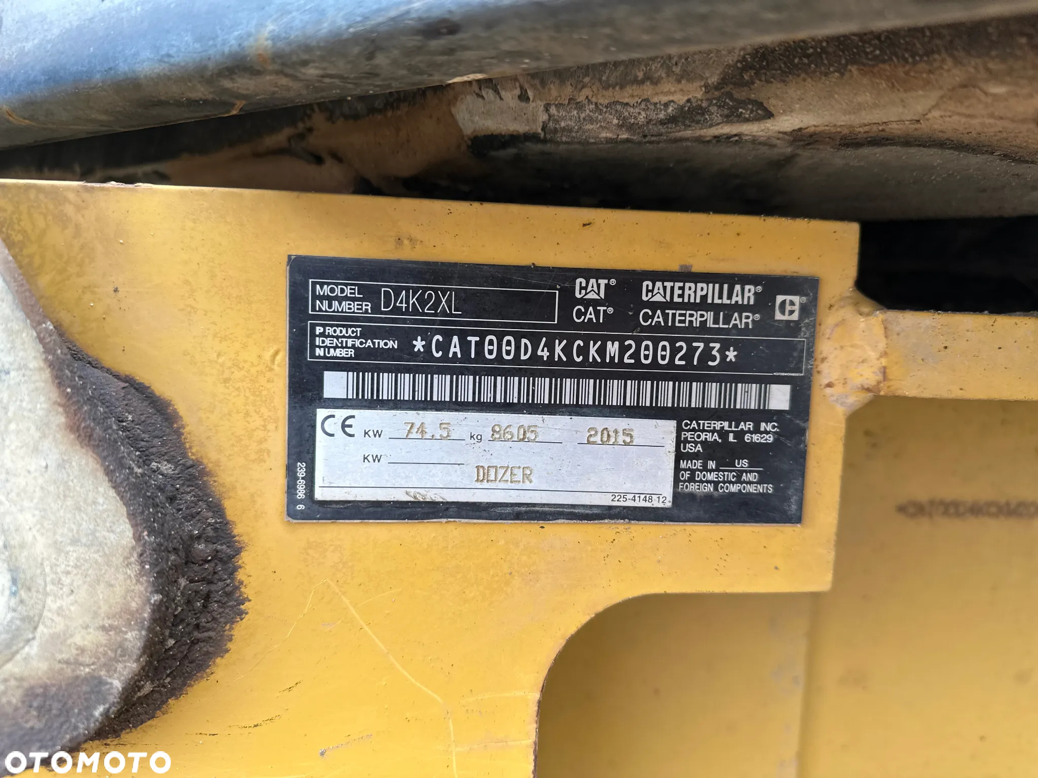 Caterpillar CAT D4K2 XL Salon Polska 2015r. 8700Mth - 32