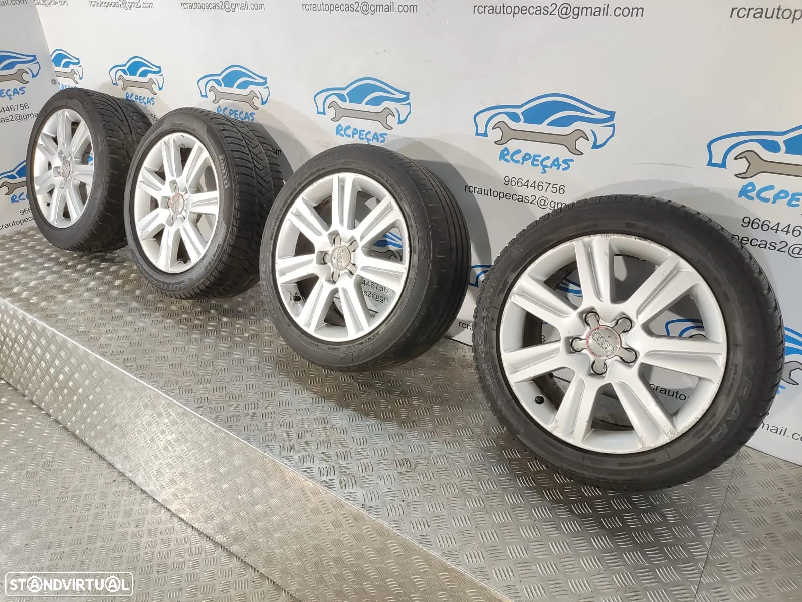 JANTES AUDI A4 B8 AVANT 17 POLEGADAS 7,5J ET45 5x112 ORIGINAIS - 3