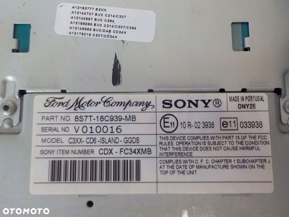 FORD MONDEO IV MK4 S-MAX RADIO KOD MP3 DAB - 2