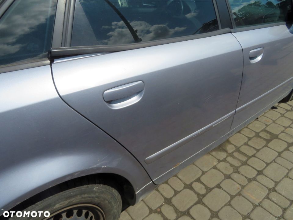DRZWI TYLNE PRAWE A4 B6 SEDAN LY7H  SREBRNY AUDI 2000-2006 - 2