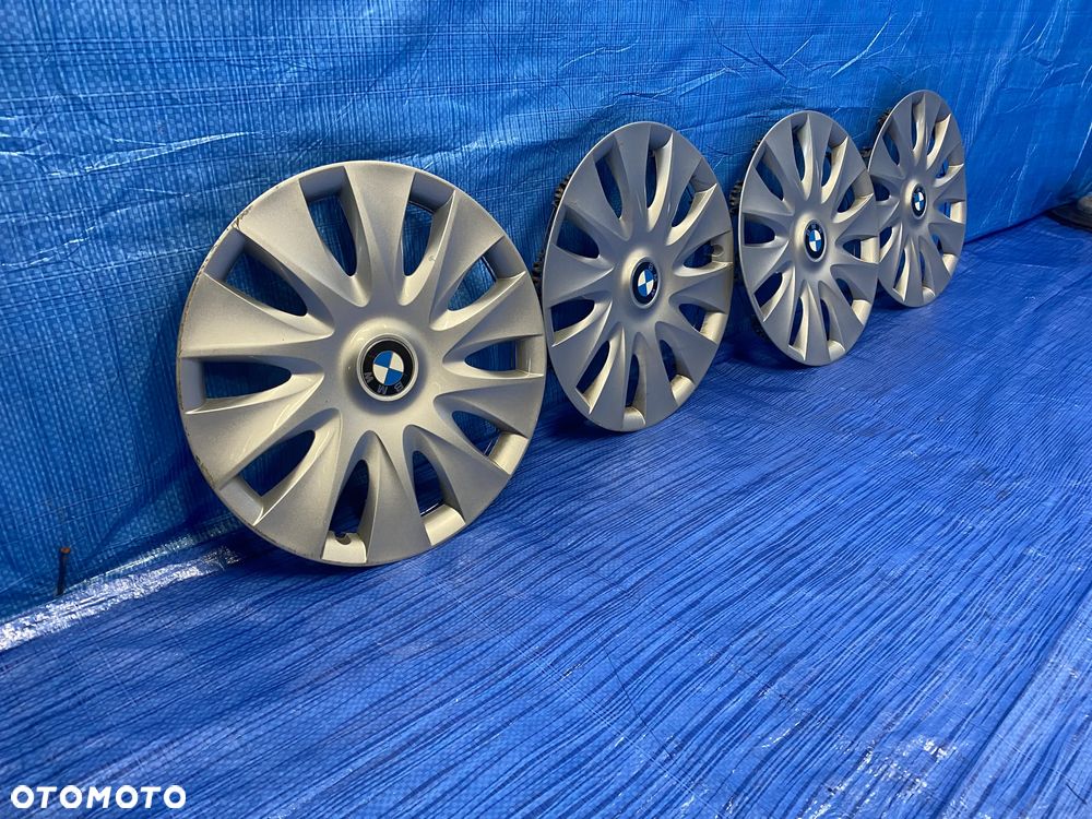 KOŁPAK SREBRNY KOŁPAKI DEKLE BMW OE 16" SREBRNE ORYGINAŁ - 6