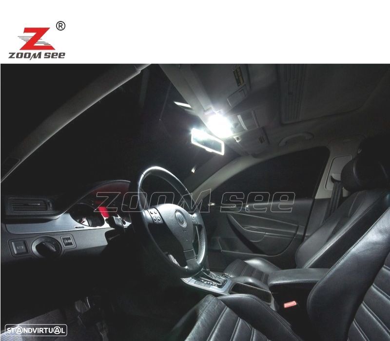 KIT COMPLETO DE 19 LÂMPADAS LED INTERIOR PARA VOLKSWAGEN VW PASSAT B6 3C 5 06-11 - 3