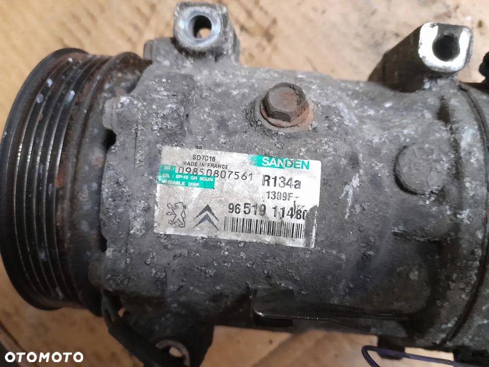 PEUGEOT 307 SPRĘŻARKA KLIMATYZACJI 9651911480 - 6