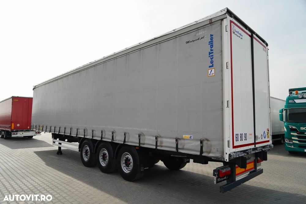 LeciTrailer CORTINĂ / STANDARD / PODEA PUTERNICĂ / AXĂ RIDICATĂ / ANVELOPE 100% / AXE - 5