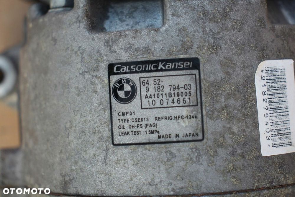Kompresor sprężarka klimatyzacji BMW e82 e88 e92 e93 N43 2.0i 9182794 - 3