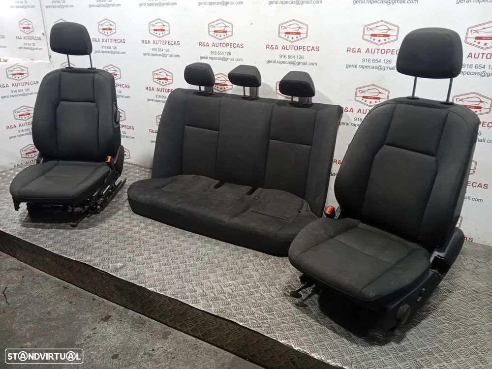 Conjunto de Bancos Mercedes Class C W204 Sedan Tecido Original - 3