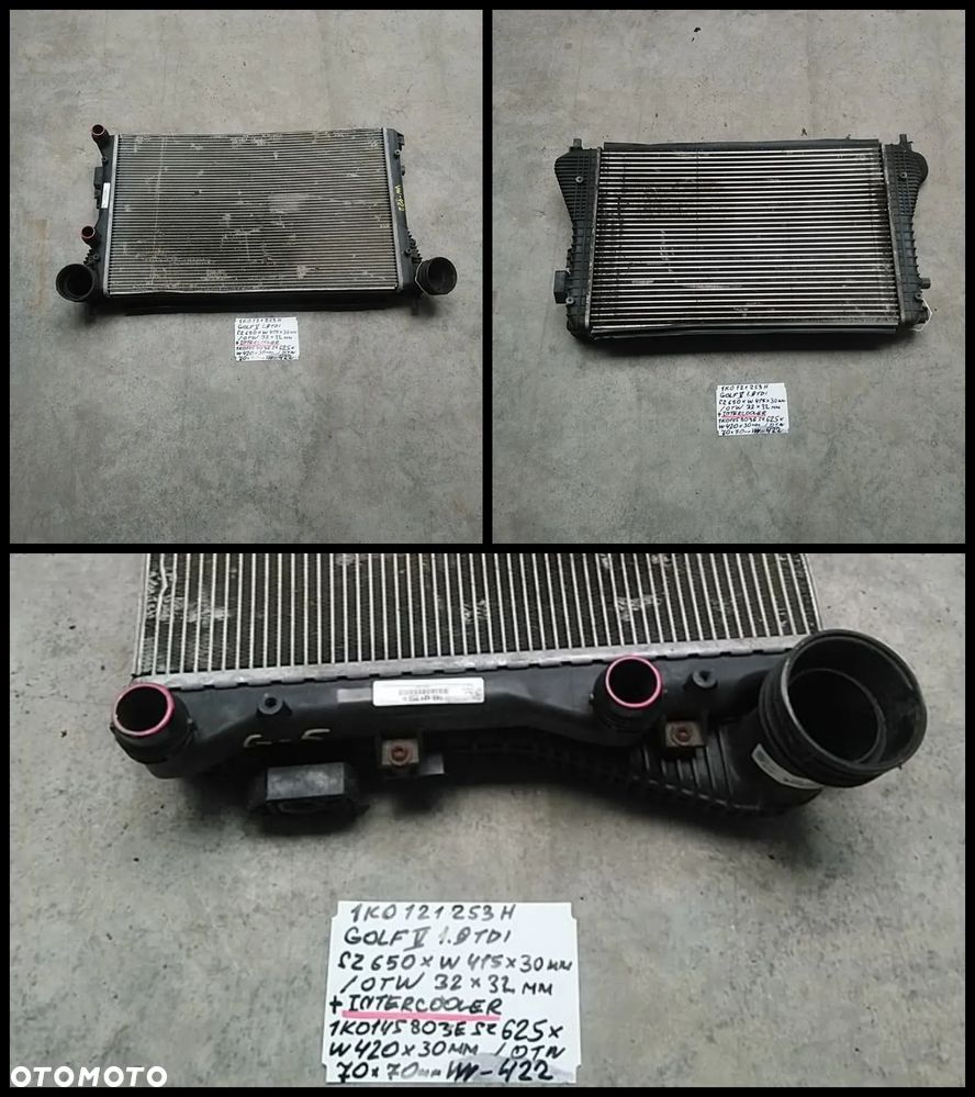VW AUDI SEAT SKODA CHŁODNICA WODY AUKCJA NR1 - 24