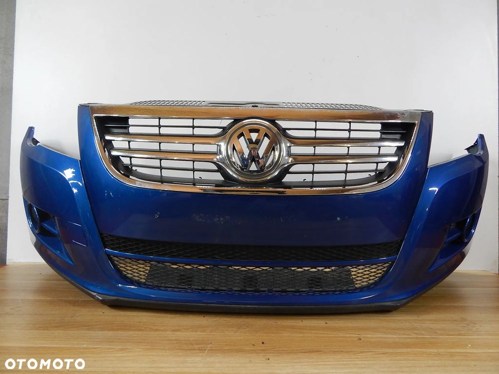 Zderzak przód przedni VW Tiguan I 5N 07-16 niebieski LA5H Łuków części
