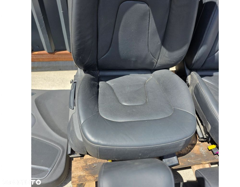 FOTEL FOTELE AUDI A4 B8 KOMPLET SKÓRA 2008-2016 BEZ PODGRZEWANIA ! *1 - 7
