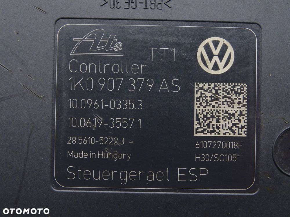 Pompa hamulcowa hamulca abs esp sterownik 1k0907379as skoda superb ii - 8