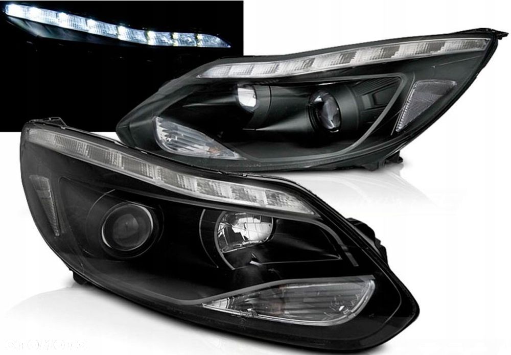 Reflektory Lampy kpl Day line light LED Tuning Ford Focus III 3 mk3 2010-14 - 2