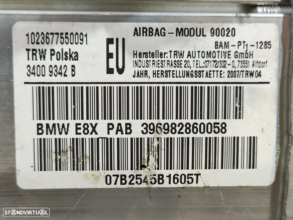 Airbag passageiro BMW Serie 1 E87 - 6