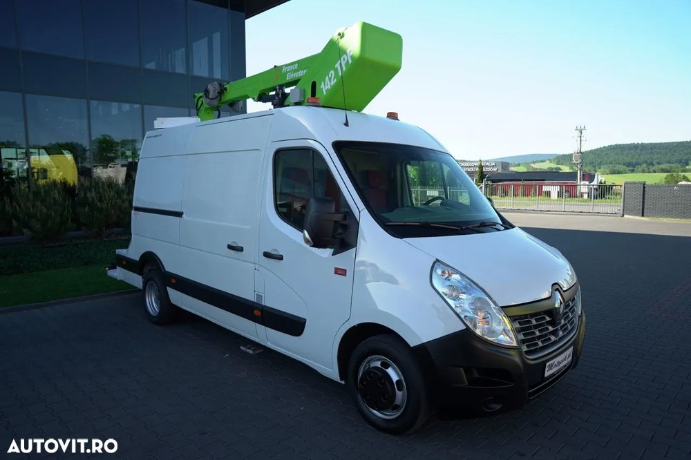 Renault MASTER / AERIAL / Platformă de lucru aeriană Elevateur 142 TPF - 14 m / MAX 265 kg / TABLĂ / - 5