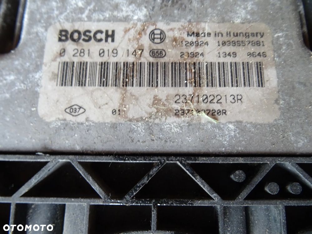 RENAULT DACIA LODGY DOKKER BOSCH 0281 019 147 237102213R STEROWNIK SILNIKA ROZNE CZESCI - 2