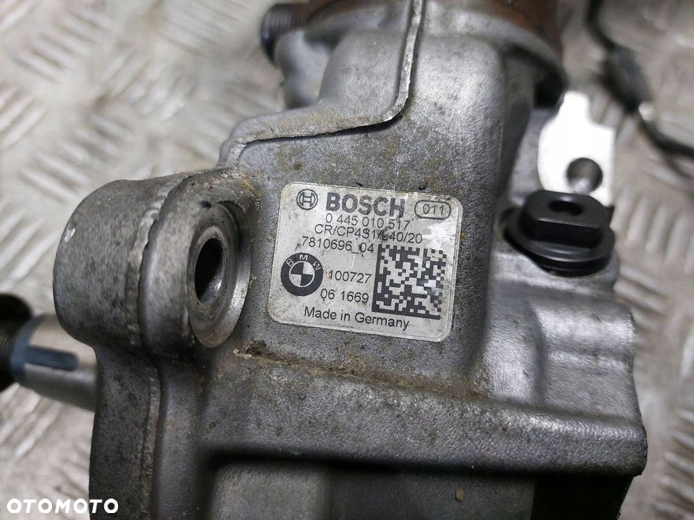 POMPA WTRYSKOWA + WTRYSKIWACZE + LISTWA KOMPLET BMW F10 520d 2.0 D - 6