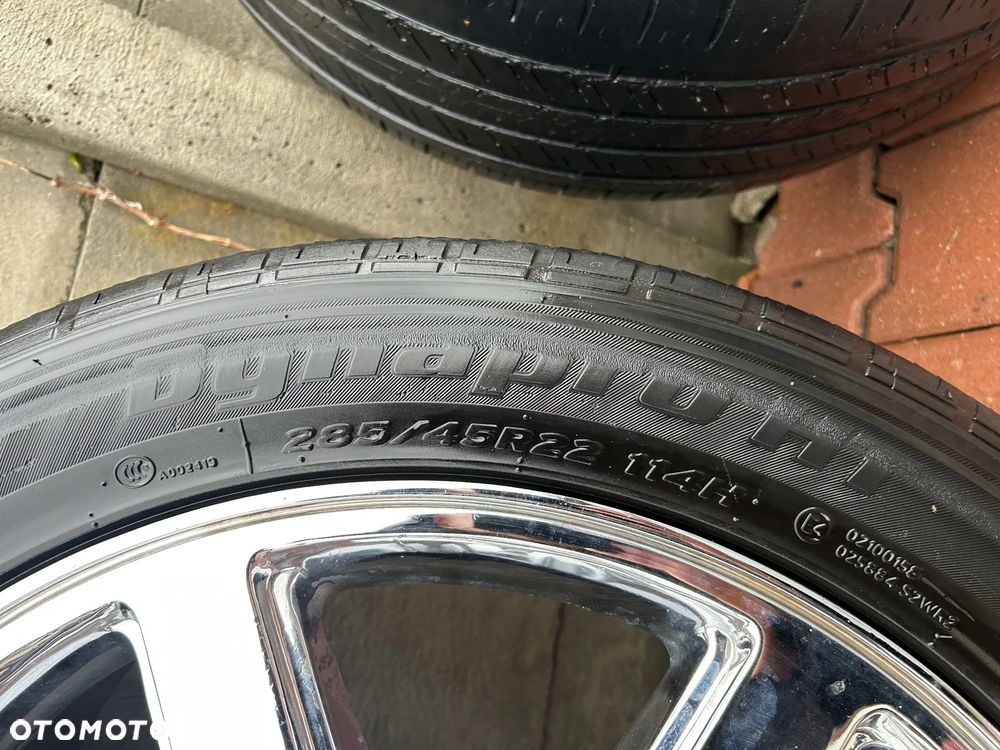 CADILLAC ESCALADE III 6,2 V8 2006-2014 FELGI ALUMINIOWE ALUFELGI 22" CHROM CHROMOWANE KOŁA LETNIE 285/45R22 - 15