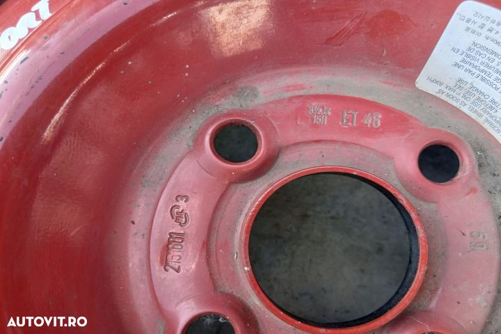 Roata de rezerva slim R15 52910-4P900 529104P900 115/70 R15  31/2JX15 - 3