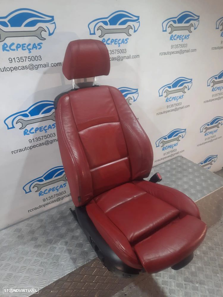 BANCO BANCOS PELE ORIGINAIS BMW SERIE 3 E92 COUPE PACK M ELECTRICOS QUARTELAS AIRBAG - 4
