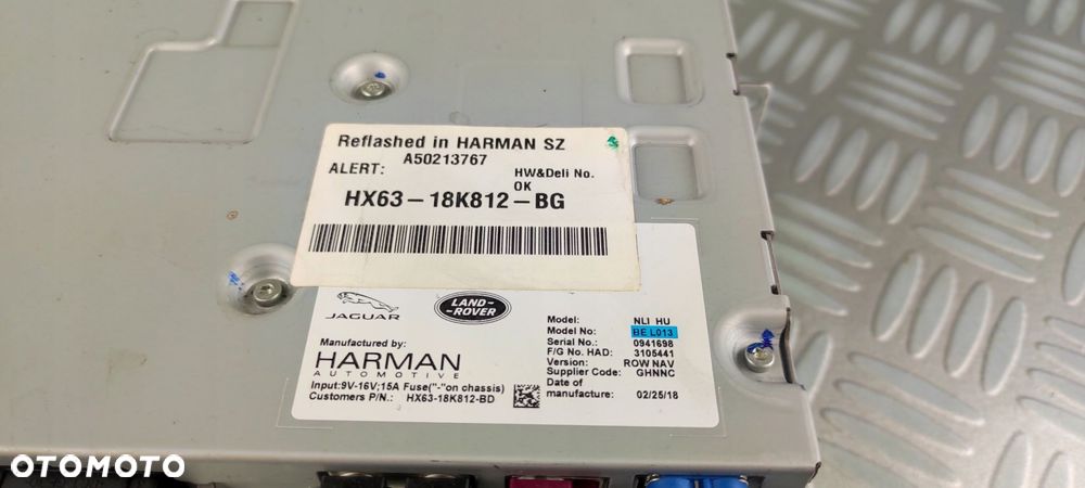 HX63-18K812-BG radio fabryczne nawigacja HARMAN LAND ROVER DISCOVERY L550 - 9