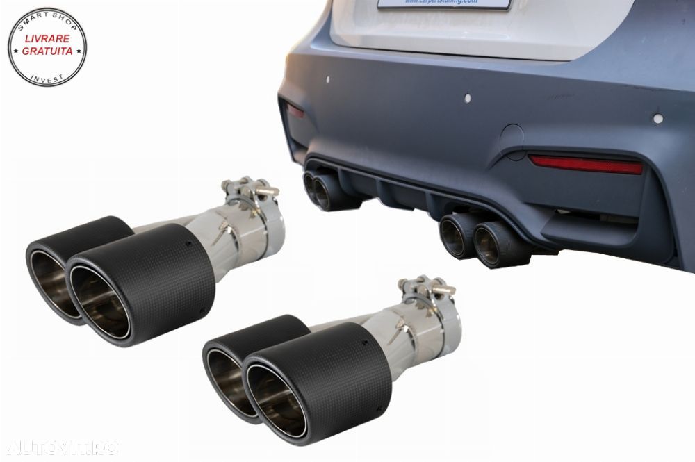 Tobe Ornamente Sistem de evacuare Carbon Fiber Finisaj Mat 6cm/2.36inch- livrare gratuita - 12