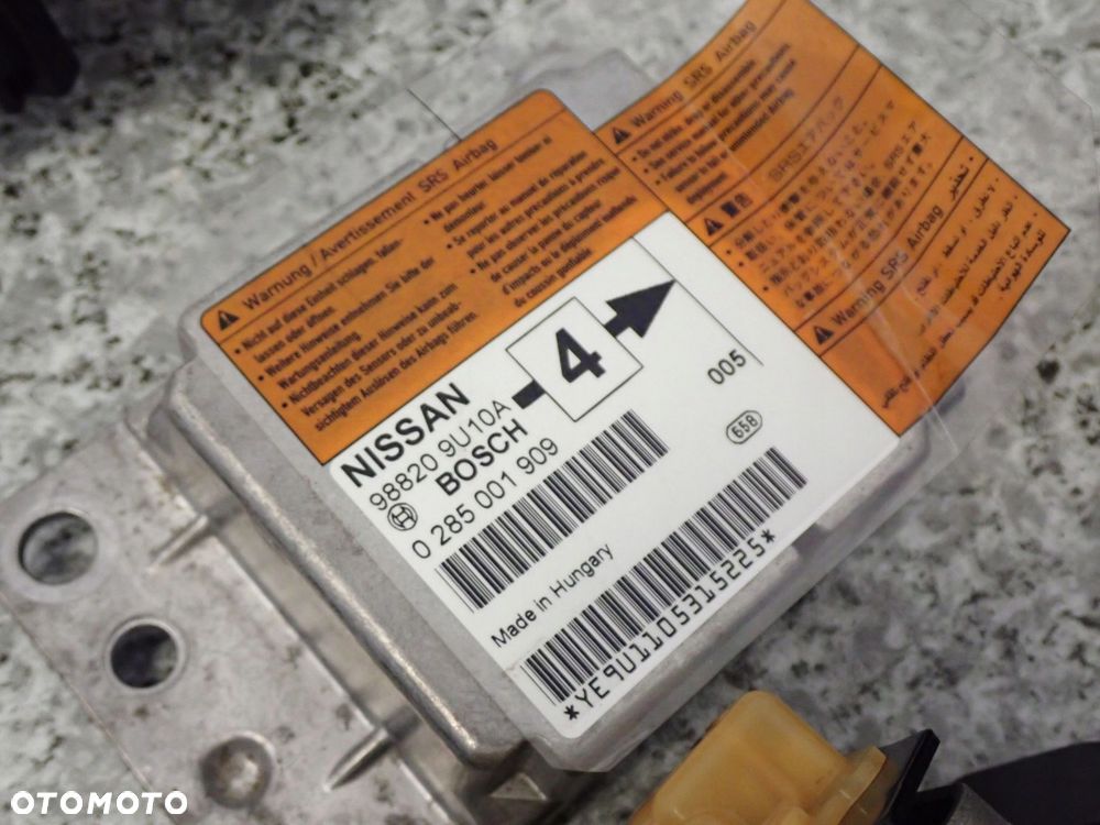 NISSAN NOTE E11 10-12 PODUSZKI POWIETRZNE SRS AIRBAG - 5