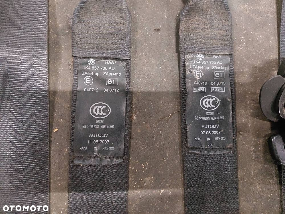 ZESTAW AIRBAG POSTRZAŁOWY VW JETTA V 1K4857706AD 1K4857705AC 1K0909605T - 2