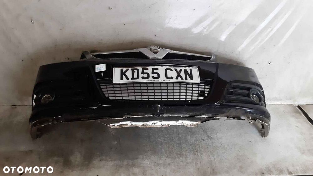 ^ ZDERZAK PRZÓD PRZEDNI OPEL VECTRA C LIFT FL Z20R CZARNY HALOGENY - 1