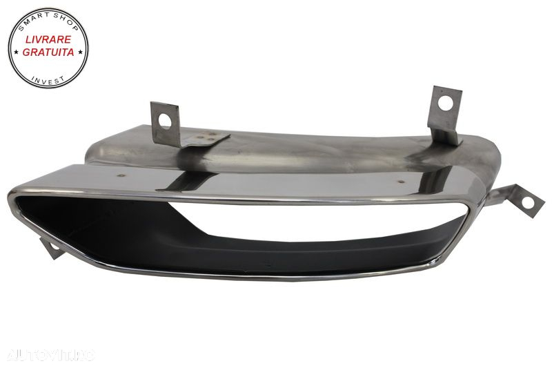 Difusor bara spate cu Ornamente tobe AUDI A8 D4 (2010-2014) W12 Design- livrare gratuita - 6