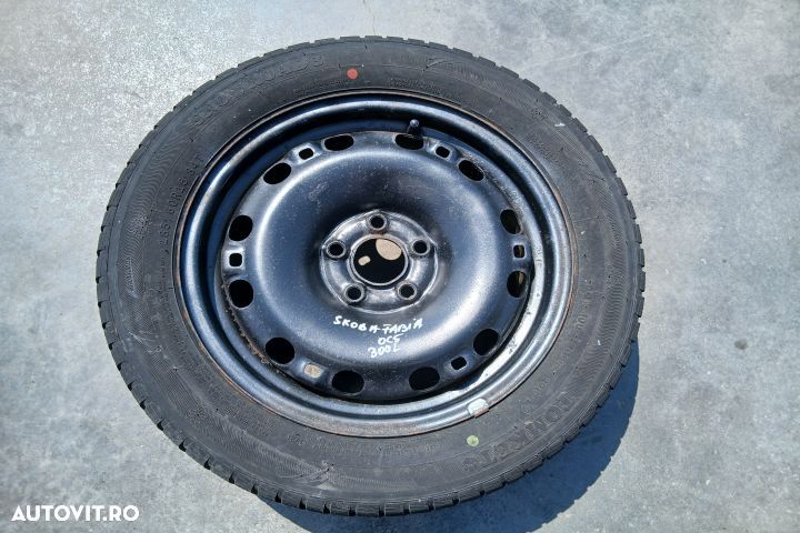 Janta tabla cu anvelopa 15 185/60 R15 6C0601027B 6JX15H2 ET38 185/60 - 1