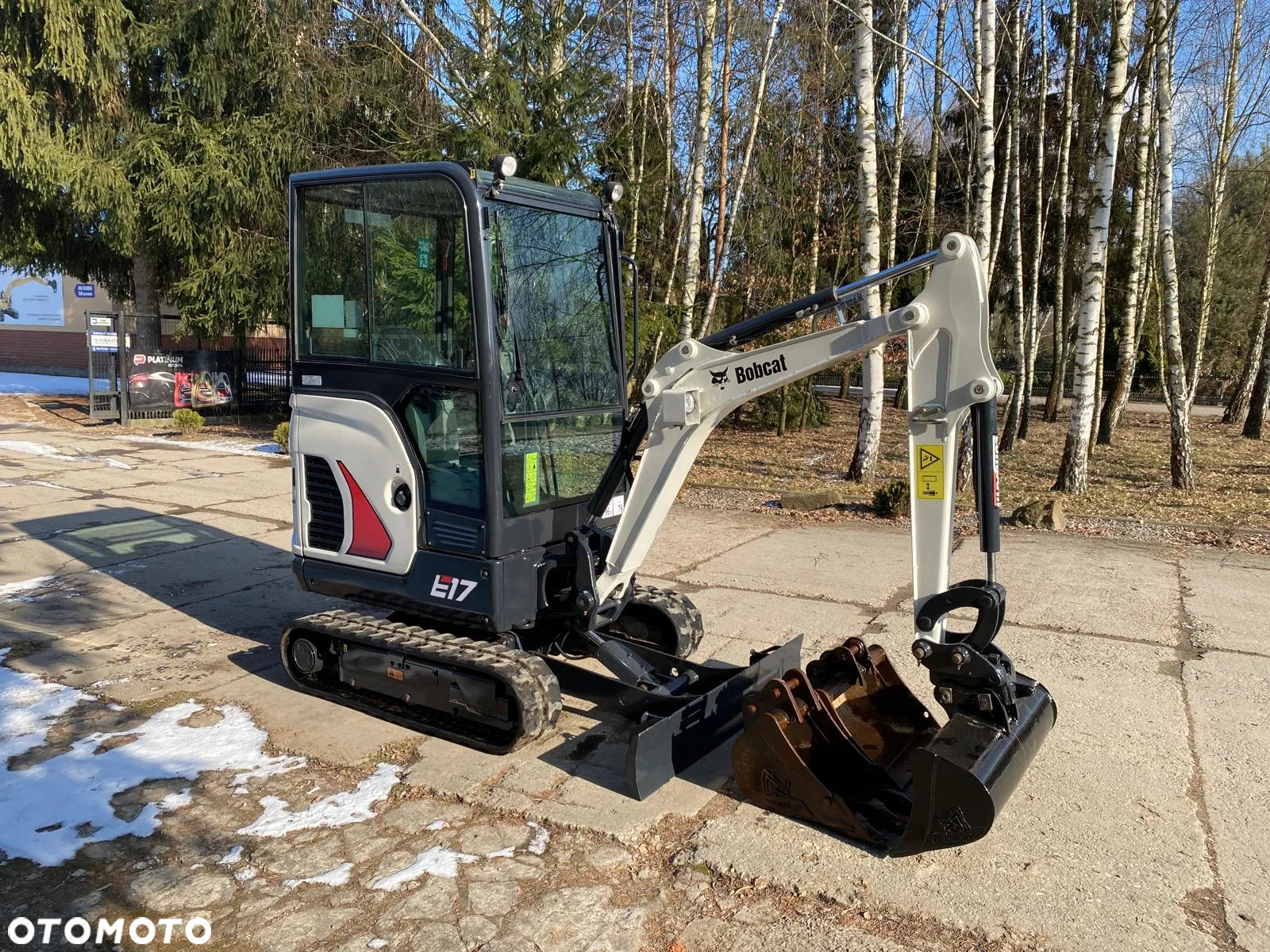 Bobcat E17 | 2019R | PO SERWISIE | 3 ŁYŻKI! | FV - 6