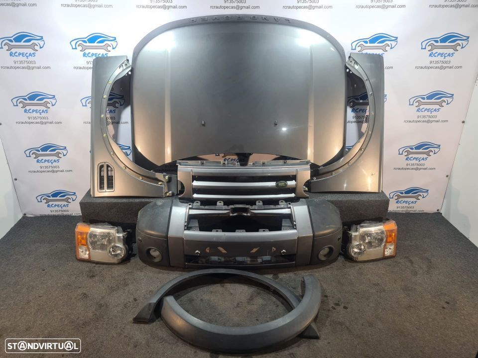 FRENTE COMPLETA LAND ROVER DISCOVERY III 3 MK3 CAPOT PARACHOQUES GUARDALAMAS OTICAS GRELHA AROS - 3