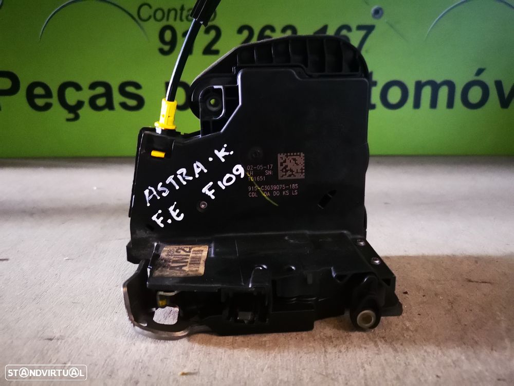 OPEL ASTRA K FECHADURA PORTA FRENTE ESQUERDA - F109 - 2