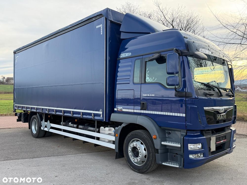 MAN TGM 18.340 / FIRANKA / SPROWADZONY /  9100 ŁADOWNOŚĆ / 18 PALET / E6 /  WINDA / - 1