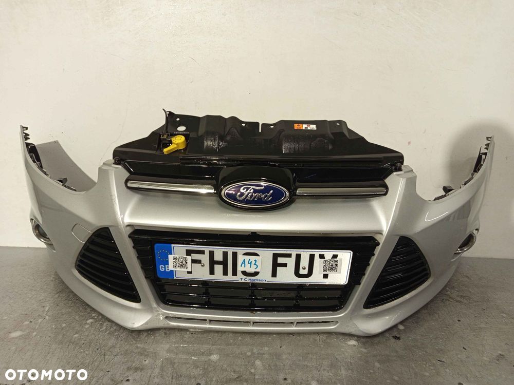 + ZDERZAK PRZÓD PRZEDNI FORD FOCUS MK3 3 III 0B SREBRNY HALOGENY