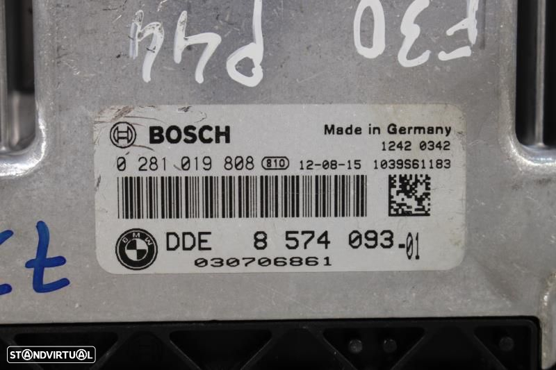 Centralina De Motor Bmw 3 (F30, F80)  8574093 / 0281019808 / 1039S6118 - 2