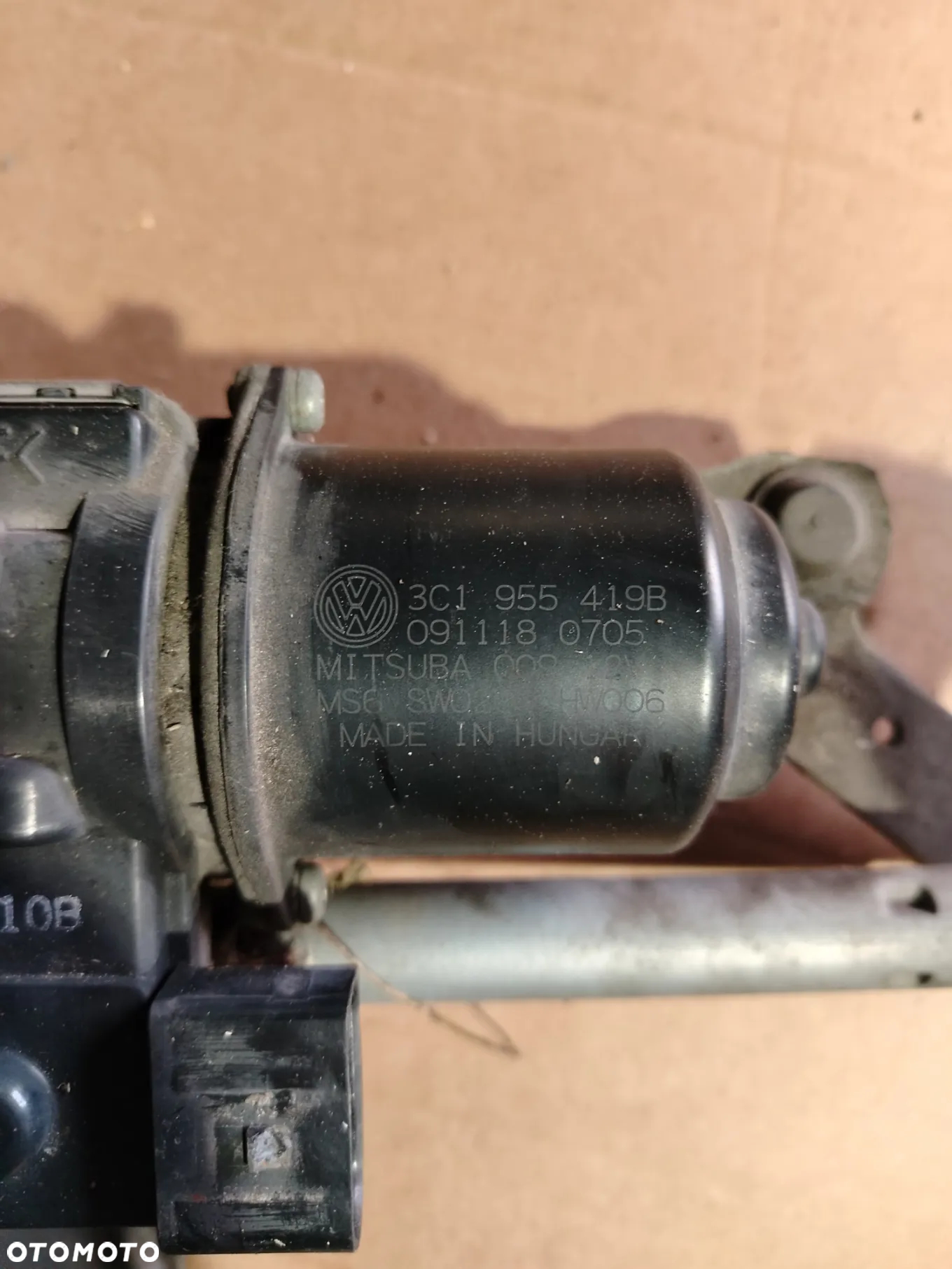 MECHANIZM WYCIERACZEK PRZÓD PRZEDNI VW PASSAT B6 EUROPA SILNICZEK KOMPLET - 4