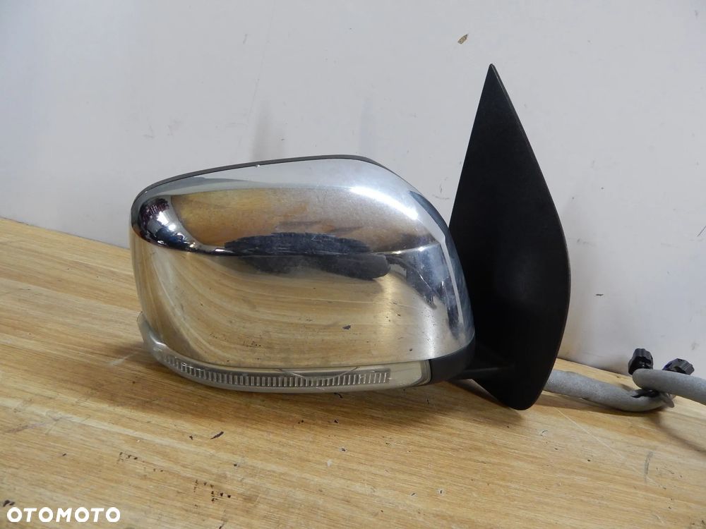 Lusterko zewnętrzne prawy lewy przód chrom Nissan Navara D40 Pathfinder R51 05-14 9 pinów Łuków części - 3